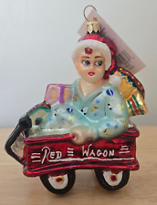 Christopher Radko 2000 Red Wagon Rider 00-155-0 - Vintage retired ornament  picture