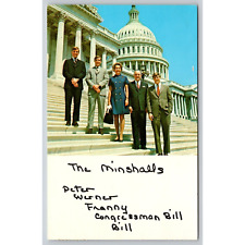 Postcard Congressman William E Minshall And Family picture