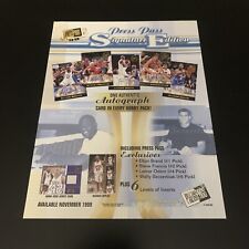 Rare 1999 Press Pass SE Basketball NBA Dealer Promo Advertisement Lamar Odom picture