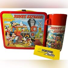 Vintage UNUSED 1979 Disney Express Metal Lunchbox & Thermos Set NWT w/tags MINTY picture