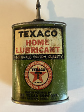Rare Red Label 1920s Texaco Home Lubricant Oil Can 4 oz picture