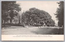 Vintage Postcard Sellersville Vol. Fire Co. Marching Up Main St. Pa. 1908 *C8663 picture