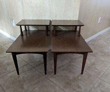 Bassett two tier End Table MCM Mid Century Modern set picture