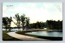 Spot Pond, MA-Massachusetts, Spot Pond Scenic Roadway Antique , Vintage Postcard picture