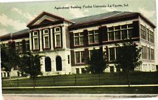 Agricultural Bldg Purdue University La Fayette IN Divided Unused Postcard c1910 picture
