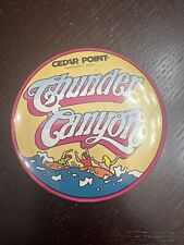 Cedar Point Rare Vintage Thunder Canyon Badge Button Pin picture