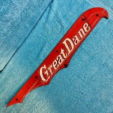 Rare Vintage Great Dane Trailer Emblem Solid Cast Aluminum  Right Hand Side 27
