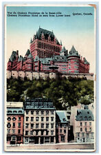 c1920's Chateau Frontenac Hotel Quebec Canada Postage Due Antique Postcard picture