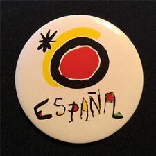 Vtg Joan MIRO Espana Artwork Pinback Pin Badge Button 2.25” Rare Spanish Artist picture