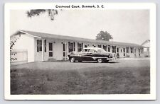 c1940s Crestwood Court Motel Exterior HWY 321 Denmark South Carolina SC Postcard picture