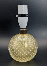 Archimede Seguso Bullicante & Gold Murano Glass Ball Table Lamp Base Vintage picture