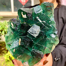 2LB Natural super beautiful green fluorite crystal mineral healing spec picture