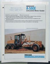 1986 Dresser A560E Road Motor Grader Specifications Construction Sales Brochure picture