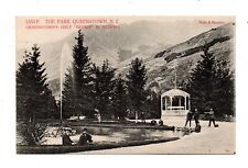 QUEENSTOWN, SOUTH IS, NZ ~ THE PARK, GEYSIR, BANDSTAND MUIR & MOODIE PUB ~ 1910s picture