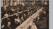 NATIONAL EDITORIAL ASSOCIATION LUNCHEON brooklyn ny postcard rppc mergenthaler picture