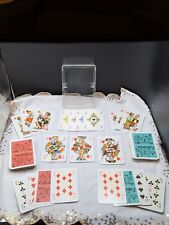 Vintage Berlin Double 52 Playing Card Decks Plastic Case Couer GOOFY 10 Diamonds picture