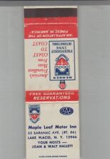 Matchbook Cover Maple Leaf Motor Inn Lake Placid, NY picture