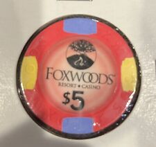 Foxwoods Casino $5 Poker Chip MGM Grand UNCIRCULATED picture