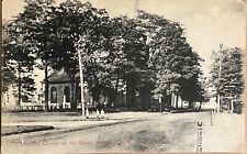 Hackensack New Jersey Old Church on the Green Cemetery Antique Postcard 1909 picture