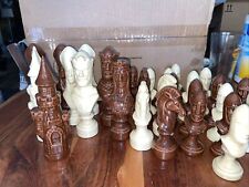 Large Handcrafted Chess Ceramic Pieces Decor 4.5”-7.5” Priced Individually picture