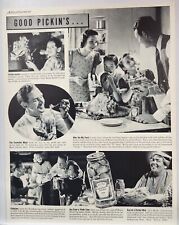 1937 Heinz Fresh Cucumber Pickle Good Pickins Vtg Print Ad Man Cave Poster Art picture