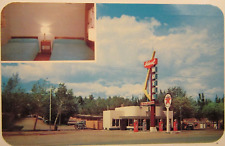 1960's IDEAL MOTEL, TEXACO. Hwys 30-287-789, Rawlins, WY, color pc 5.5 x 3.5 picture