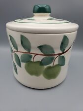 VINTAGE CROCK SHOP SANTA ANA POTTERY COOKIE JAR/CANISTER WITH LID picture