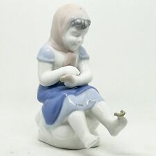 Vintage Gerald Porzeuan Girl With Butterfly Figurine Western Germany picture