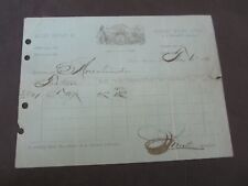 Old 1889 - IDAHO SPRINGS COLORADO - Miners ASSAY Office Document - MINING picture