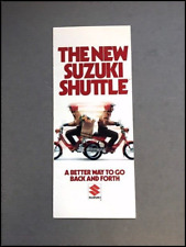 1982 Suzuki Shuttle Scooter Motorcycle Bike Vintage Sales Brochure Folder picture