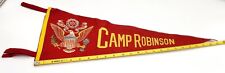 LQQK Vintage Red Felt Camp Robinson Pennant Old  picture