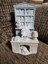 Vintage Dog Ceramic Figurine Dogs In The Library 6in picture