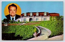 c1950s~Beverly Hills California CA~Red Skelton's Home~Radio Host~VTG Postcard picture