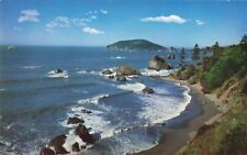 Trinidad Head CA California, Rocky Coastline, Vintage Postcard picture