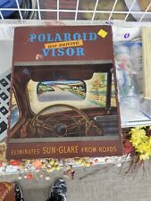 Vintage NOS POLAROID DAY DRIVING VISOR In Original Box ~ Rat Rod Hotrod picture