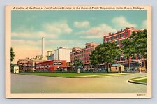 Postcard Post Products Plant Factory General Foods Corp Battle Creek MI 1940 picture