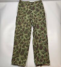 Vtg USMC US Marine Corps 40s WWII P44 Frogskin Camo Reversible Trousers Pants 34 picture