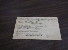 OCTOBER 1874 IOWA RAIL ROAD LAND COMPANY CEDAR RAPIDS ALTA LAND DEED POST CARD picture