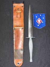 WWII Marine Raider Knife -US Camillus 2nd USMC WW2 Stiletto * ABSOLUTELY MINT * picture