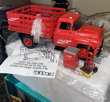 Coca-Cola-1957 Chevy Stake Truck & Danbury Mint Case-Dolly-1950's Cooler-1996 picture
