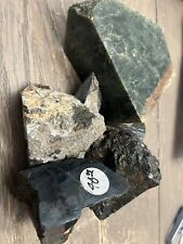 ca Jade Faced Rough For Carving or Cabbing, 6 Lbs. Box Lot black hematite jade picture