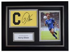 Kerry Dixon Signed Framed Captains Armband A4 display Chelsea Football COA AFTAL picture