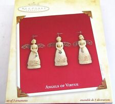 Hallmark Keepsake Ornament Set 2003 Angels of Virtue - 3 Angels  #QXG8839 - 2003 picture