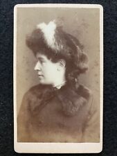 Milwaukee Wisconsin WI Pretty Woman In Hat Antique CDV Photo picture
