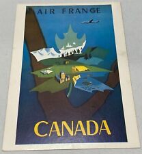 Air France Travel Art Postcard CANADA 1960s-70s Editions ARNO picture