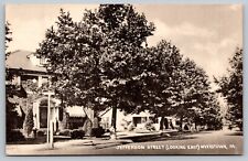 RPPC Postcard Myerstown PA Street VIew Jefferson Street looking East real photo picture
