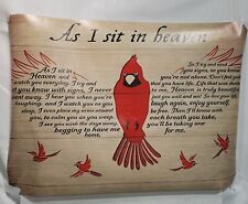 Unframed Wall Art Canvas Vintage Cardinal Sign Cardinal That Fell from the Sky  picture