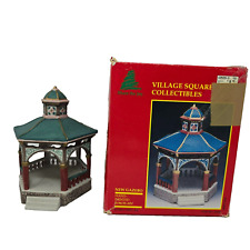 Lemax 1993 Christmas Village Square New Gazebo Porcelain Colonial for Cottage picture