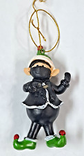 Blackbelt Karate Ninja Elf Christmas ornament 3 inch pre-owned picture