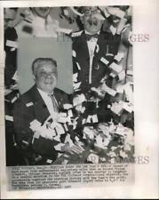 1957 Press Photo Roland Libonati celebrates congressional victory in Chicago. picture